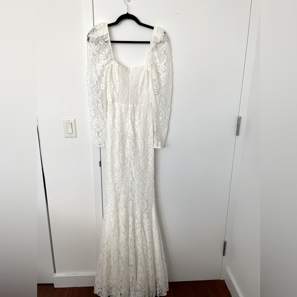 Reformation Annika white lace wedding dress NWT - Picture 6 of 10